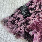 Ann Taylor NWOT 100% Wool Scarf Wrap Shawl 78"x25" Purple Abstract Luxury Money Photo 5