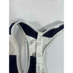 Lululemon Cool Racerback Tank Top Navy Blue White Stripe Size 4 Photo 3