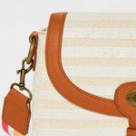 Universal Threads NWT Striped Flap Saddle Crossbody Bag - Universal Thread Natural Photo 3