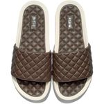 APL $220 New Lusso Leather Slides - Chocolate - 8 Photo 0
