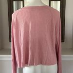 Wildfox Monte Dog Person Thermal Crop Top Peachy-Pink Size M, New w/o Tag $98 Photo 8