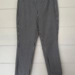 Rag and Bone  Women’s 10 Navy Blue Gingham Simone Ankle Pants Office Core Career Photo 0