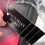 Victoria's Secret NWT Plaid Tote Shoulder Bag Red Black Cambodia Model 11195687 Photo 6