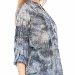 Vintage Goa Tie Dye Tunic with Floral Embroidery Photo 2