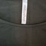 Mittoshop Long sleeve army green swing dress with pockets size small Photo 4