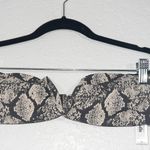 ANDIE NWT Snakeskin Gray The Scala Swimsuit Top Size Small Photo 2