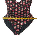 Boden Women's Floral One Piece Swimsuit Size 16R Ruched Tummy Control Swimwear Black Photo 8