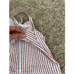 Vineyard Vines Seersucker Romper 00 Preppy Tie Front Cotton Fourth of July White Photo 9