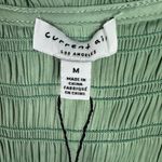 Current Air NWT  Gaia Smocked Mini Dress Elbow Sleeve Green Size Medium M NEW Photo 4