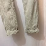 Nicole Miller Linen Lyocell Cuffed Khaki Tan Tapered Straight Leg Cargo Pants Photo 5