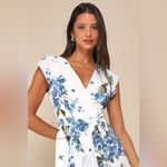 Lulus LULU’S French Countryside White Floral Print High-Low Dress Photo 2