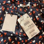 Seidensticker European Geometric Printed Short Sleeve Midi Dress Size Large NWT Blue Photo 9