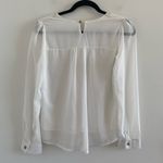 Elegant White Lace Women's Long Sleeve Top Size Large Photo 3