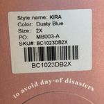 Birdy Grey NWT  KIRA DRESS CHIFFON Dusty Blue 2X NEW BRIDESMAID WEDDING Blue Photo 5