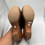 NWOB Anthropologie five world Cordani Zorba heels wedge wooden SZ 10 mule black Photo 10