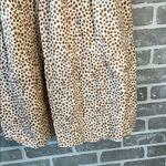 FASHION JACKSON THE DROP WOMENS POLKA DOT TAN AND BROWN MIDI DRESS SIZE SMALL Photo 2