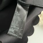 Top Shop Black Cut Out Scalloped Bodycon Dress Photo 8