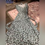 Leota  Finnley Faux Wrap Abstract Bird Print Dress size small Photo 10