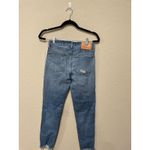RE/DONE  70s Stove Pipe High-Rise Distressed Crop Jeans Size 25‎ Photo 6