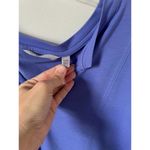 Athleta Oversized Quick Dry V-Neck Three Quarter Sleeve Workout Top Purple XXS Photo 5