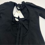 Monse Bikini Long Sleeve Knit Top Womens Size Small Merino Wool Blend NEW Black Photo 13