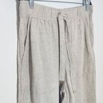 Joie  Natural Beige Linen Wide Leg Pants Size Large Photo 3