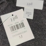 J.Jill NWT Womens Dark Charcoal Wrap Dress Medium New Photo 3