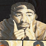 Chemistry  Poetic Justice Tupac womens‎ black t-shirt size large L Photo 0