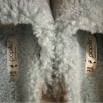 Papillio Birkenstock Arizona Big Buckle Shearling Sandals in Blue, Size 38, NWT Blue Photo 11