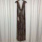 Good American Leopard Print Always Fits Plisse Knotted Romper Sz.5-8(2x-5X) NWT Photo 12