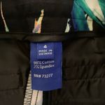 Apt. 9  Tropical Leaf Print Bermuda Shorts – Vibrant Black Orange Green Pattern Photo 7