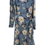 Yumi Kim  Blue Floral Wrap Dress Small New Photo 0