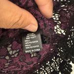 Haute Monde Sweet black and purple Whimsigoth Lace blouse tank Chic - size S Photo 1