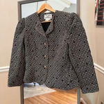 Richie Freemon Terri Jon Vintage Blazer Jacket Size 12 Black Photo 0