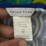 Trina Turk  Seychelles Belted Tunic Coverup Jungle Colorway Blue/Teal Size Medium Photo 5