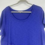 Habitat  Blue Midi Shirt Dress Minimalist Lagenlook Pocket Short Sleeve Size XL Photo 1