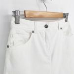 Saint James Jeans Elfy Denim Skirt White High Rise Stretch Pencil Women's 4 Photo 2