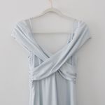 LPA / Revolve Shirred Cross Front Gown in Powder Blue Photo 16