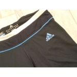 Adidas women's small Climalite navy 3-stripe Capri leggings Photo 4