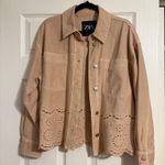 ZARA Pink Denim  Jacket Photo 2