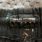 Drill Cloth Black Bermuda Rainbow Mary Jane MJ Flower Shorts Size MED GUC #4129 Photo 1