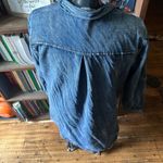 Lara western raw hem denim button down L shirt Blue Size L Photo 1