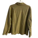 J Jill shirt jacket olive green button front boxy shacket XL Photo 2