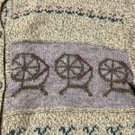 Woolrich Vintage Beige and Blue Patterned Cardigan 1980s Photo 4