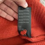 Anthropologie by ‎ Rustic Orange Ribbed Cowl Neck Sweater Women's Small Classic Photo 6