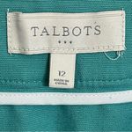 Talbots Women’s‎  Teal Colored Woven Twill Pencil Skirt Size 12 Photo 5