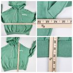 PacSun Playboy by Womens Happy Camper Half Zip Hoodie Size S Green Photo 7