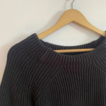 Athleta  Black Rockland Chunky Knit Sweater Photo 9