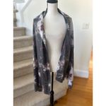 Military Army Grey Green Red Star Print Wool Viscose Wrap Shawl Scarf 28 x 76 Gray Photo 5