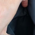 Ann Taylor Factory Linen Blend 3/4 Quarter Sleeve Two Button Black Blazer Photo 4